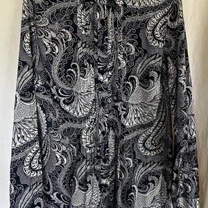 Talbots Blue and White Paisley Tunic